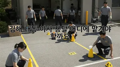 김해 내동 이사 용달, 어디에 맡겨야 할까요?